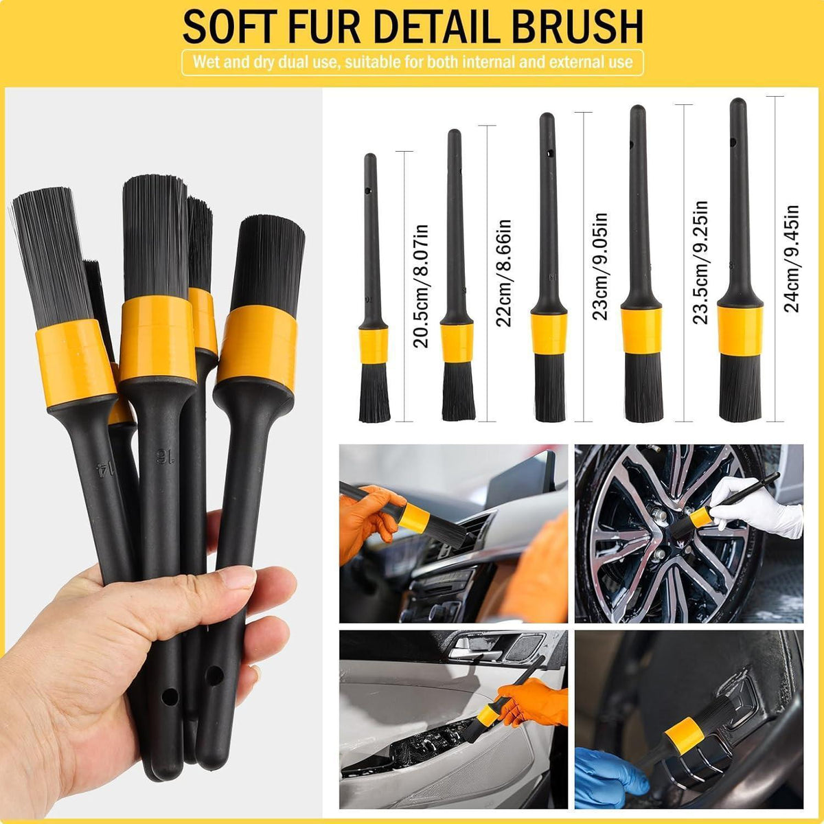 Autoreinigungsset 22-teilig für Innen- & Außenbereich