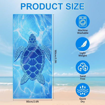 Mikrofaser Strandtuch 2er Pack 180x80cm Sand Free Handtuch