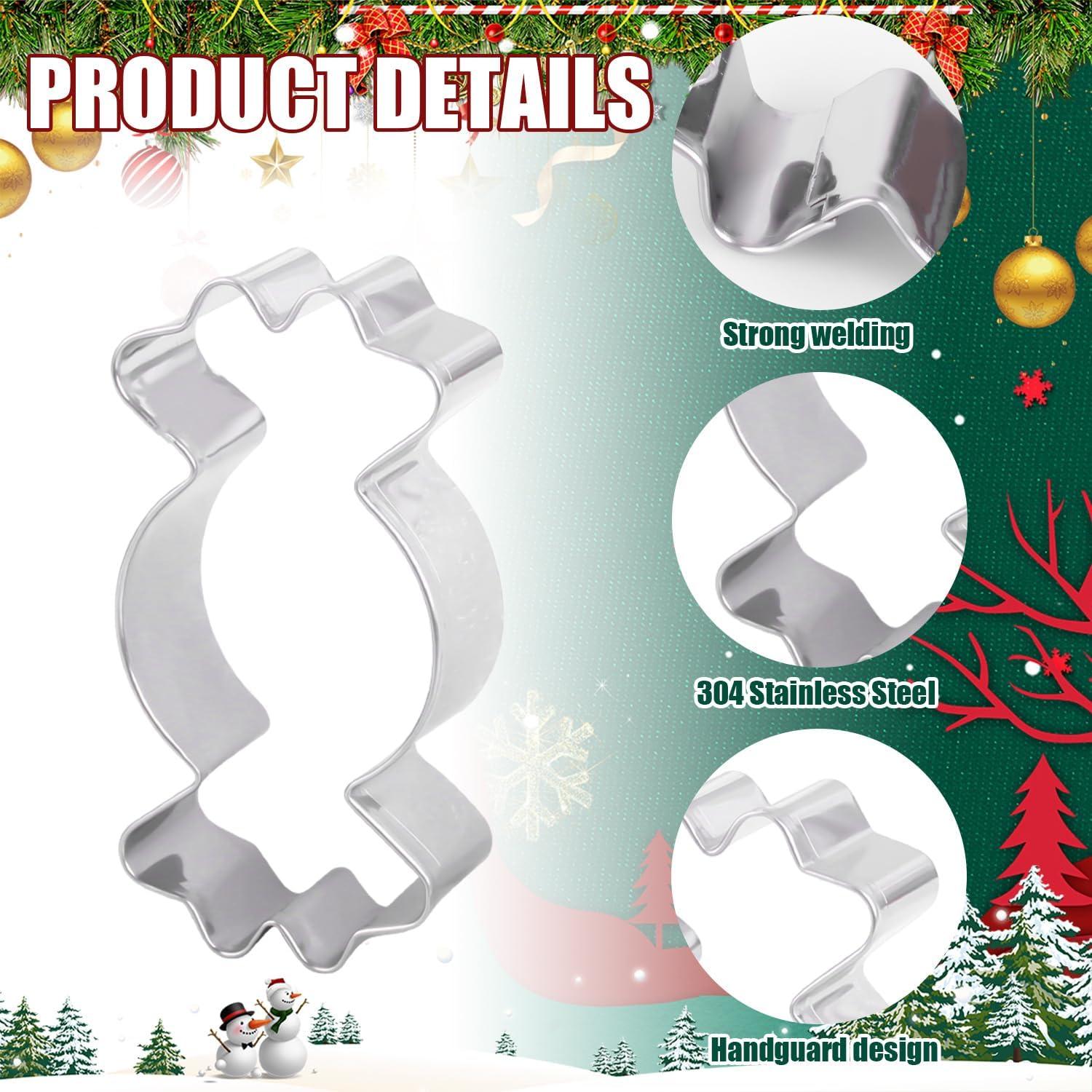 24er Set Weihnachts Ausstechformen Edelstahl Backformen Plätzchen Lebkuchen