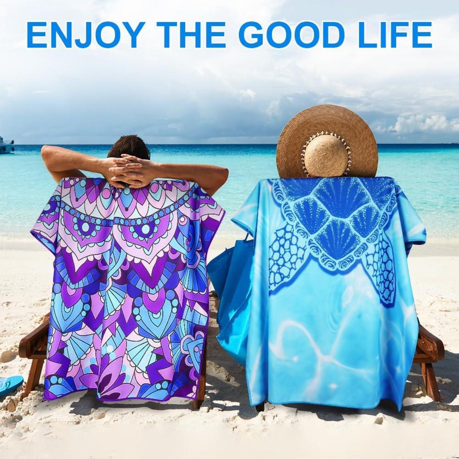 Microfiber Oversized Lightweight Beach Towel 180x80cm Extra Large Thin