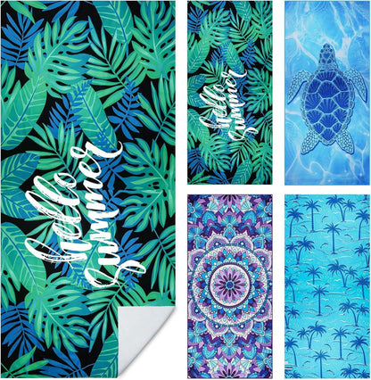 Microfiber Oversized Lightweight Beach Towel Sand Free