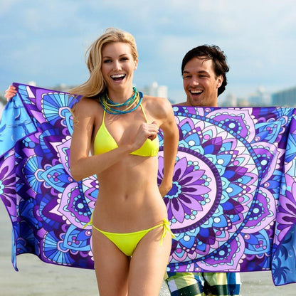 Flintronic Microfiber Oversized Beach Towel 180x80cm Lightweight Sand Free