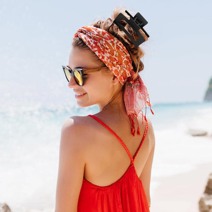 Haarklammern Quadratisch 8,5cm 2er Set Matt Rutschfest Bananen Clips