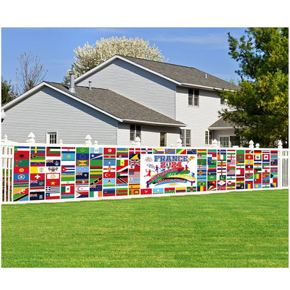Paris Banner Frankreich 2024 Welt Flagge Dekoration 270x40cm
