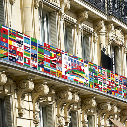 AFYHH 2024 Spiele Frankreich Paris Banner Deko 270x40cm Welcome