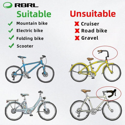 RBRL Fahrradspiegel für E-Bike 360° verstellbar großes Sichtfeld