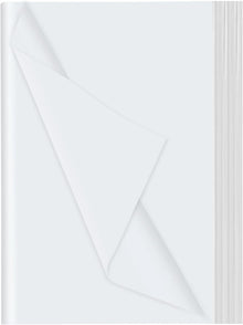 80 Blatt Seidenpapier Weiß 50x35 cm Tissue Paper Verpackungsmaterial