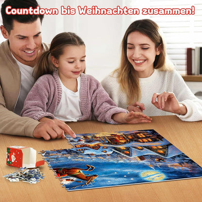 Adventskalender Puzzle 2024 Weihnachtsmann 1008 Teile Countdown