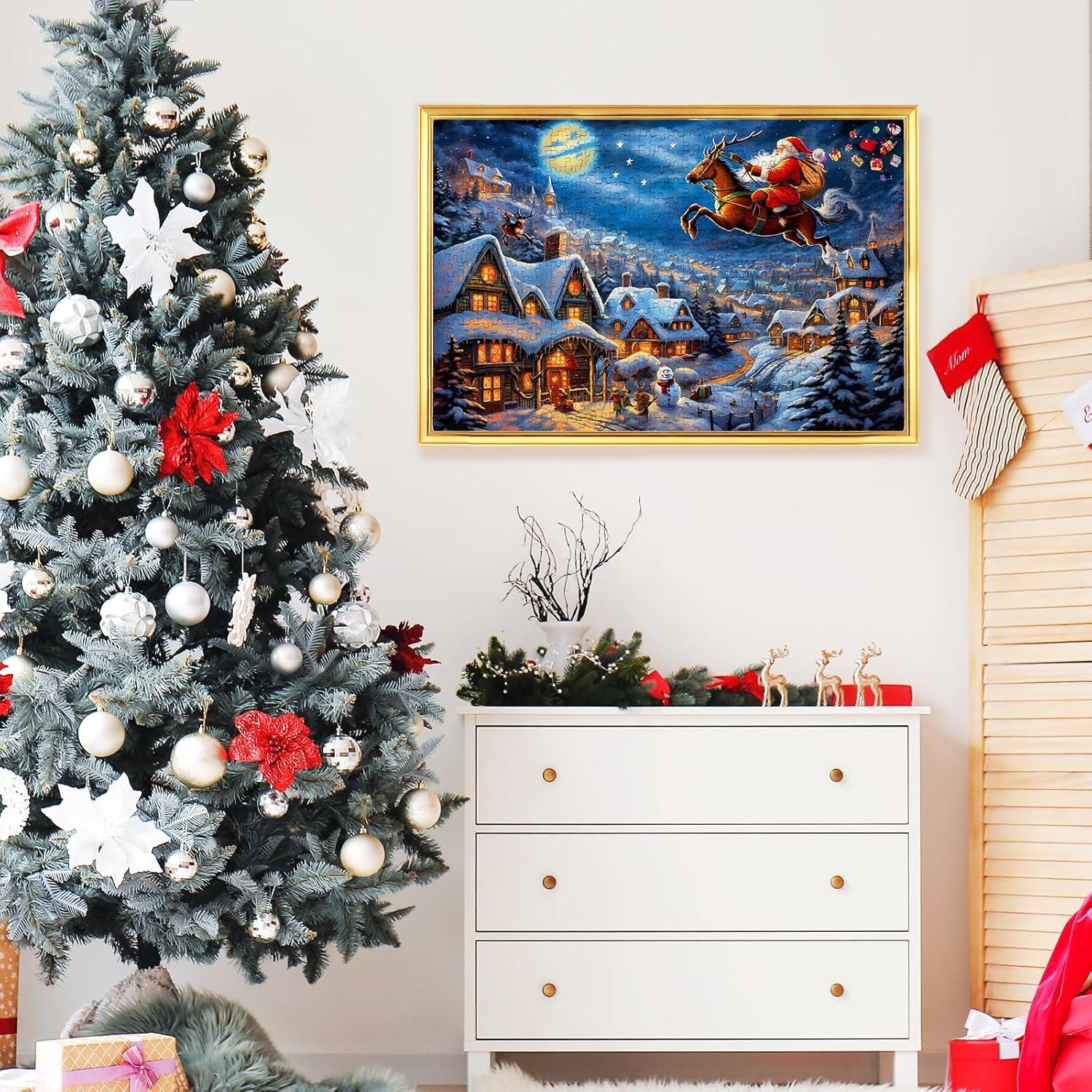 Adventskalender Puzzle Weihnachtsmann 1008 Teile Familienpuzzle