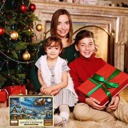 Adventskalender Puzzle Weihnachtsmann 1008 Teile Familienpuzzle
