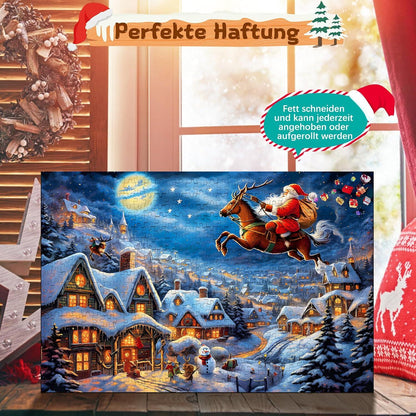 Adventskalender 2024 Weihnachtspuzzle 1008 Teile Familienpuzzle mit Geschenkbox