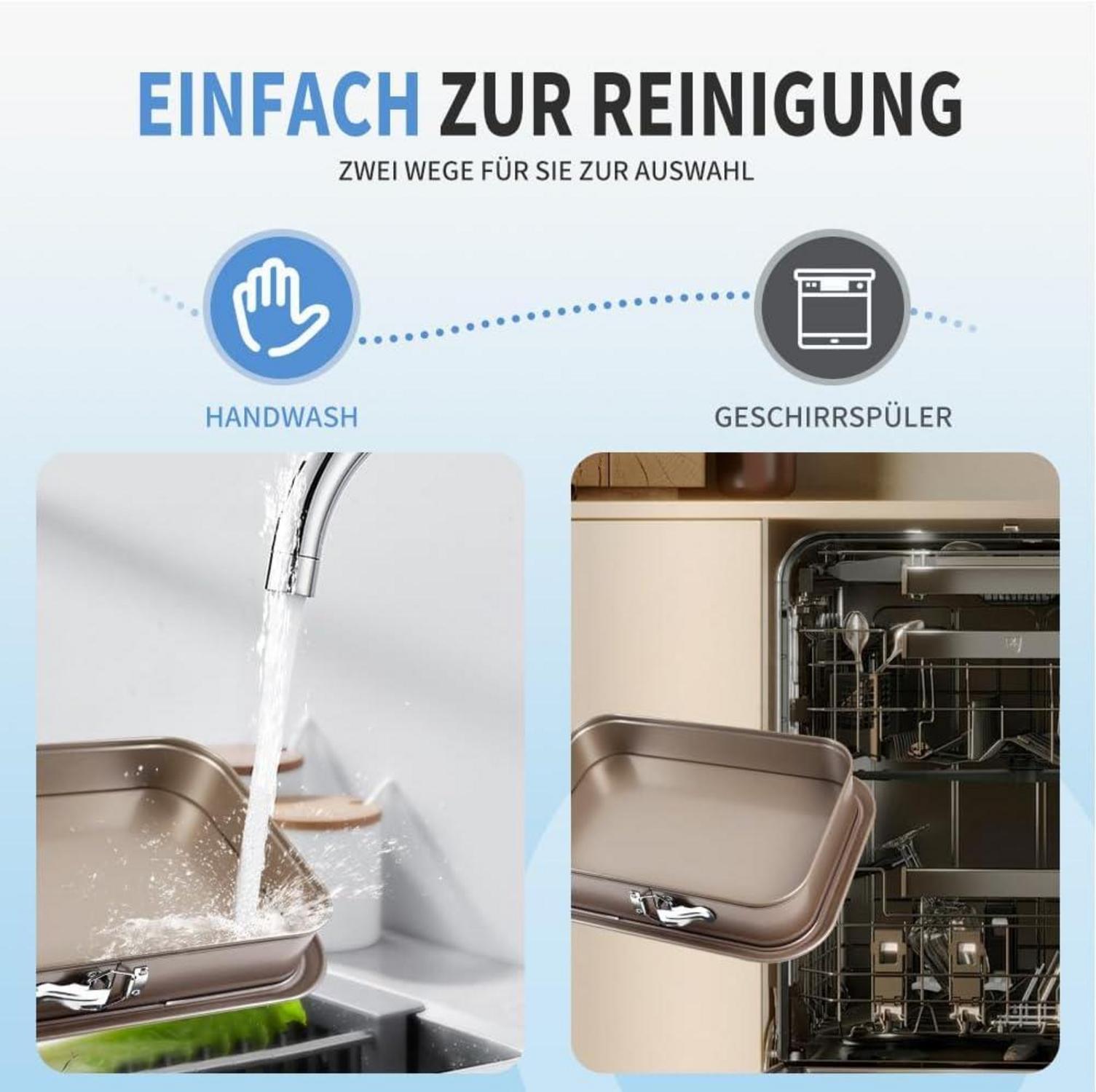 Backform Rechteckig mit Flachboden antihaftbeschichtet