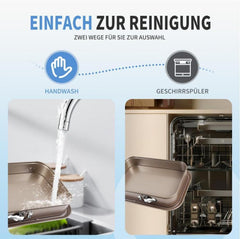 Backform Rechteckig mit Flachboden antihaftbeschichtet