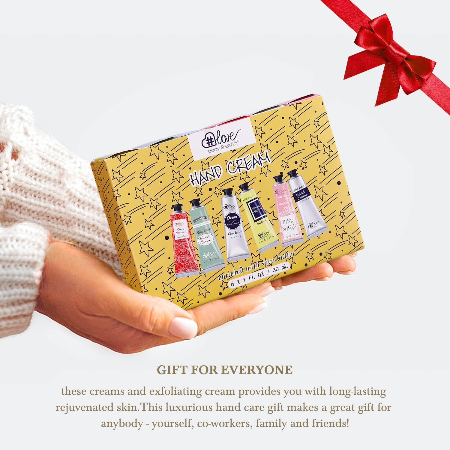 Handcreme Geschenkset 6 Düfte trockene Hände Geburtstagsgeschenk