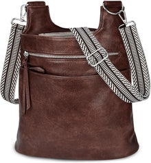Umhängetasche Damen Mittelgroß PU Leder Crossbody Handtasche