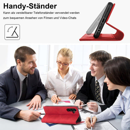 Handyhülle Samsung Galaxy A05S Leder Flip Wallet Klapphülle Rot