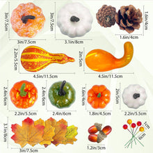 Herbstdeko Kürbis Set 170 Stück Halloween Ahornblätter