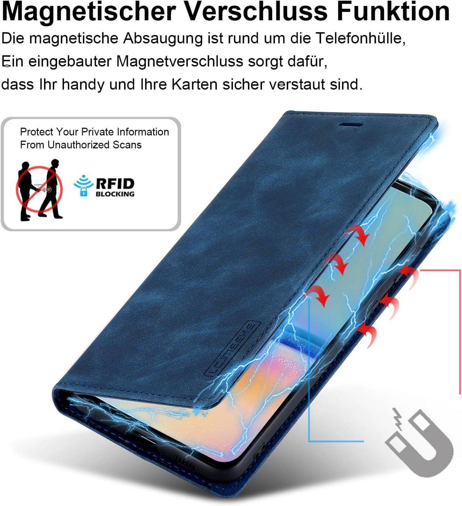 Handyhülle für Samsung Galaxy A05S Leder Flip Wallet Case mit
