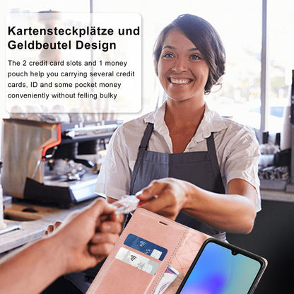 Samsung Galaxy A05S Hülle Leder Klappbar Flip Wallet Stoßfeste Schutzhülle