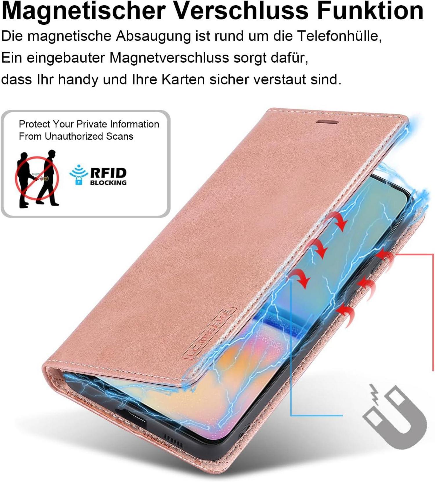 Handyhülle Samsung Galaxy A05S Leder Flip Wallet Stoßfeste Schutzhülle