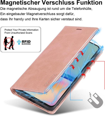 Handyhülle Samsung Galaxy A05S Leder Flip Wallet Stoßfeste Schutzhülle