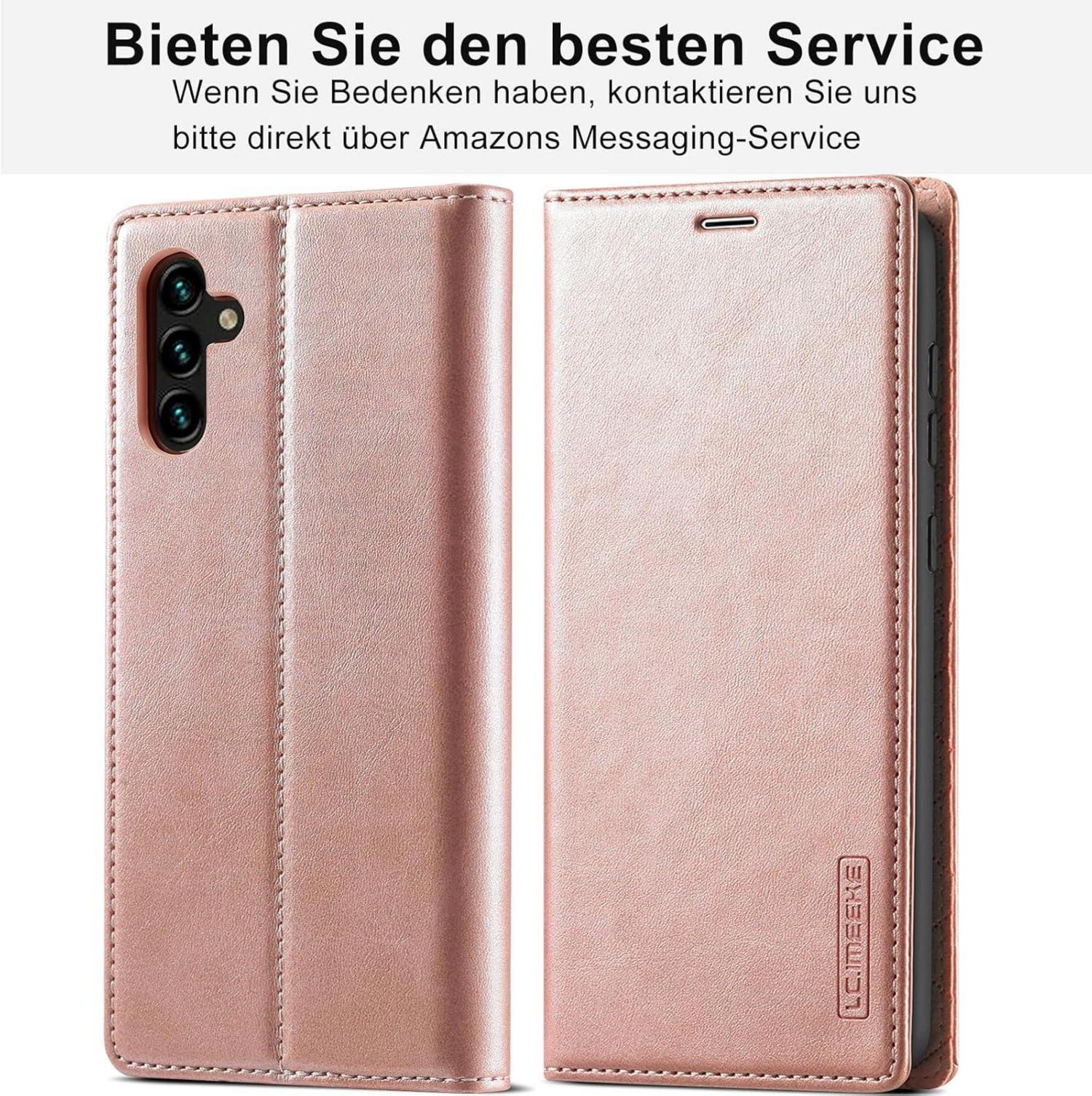 Schutzhülle Samsung A05S Leder Flip Case Wallet Cover + Schutzfolie