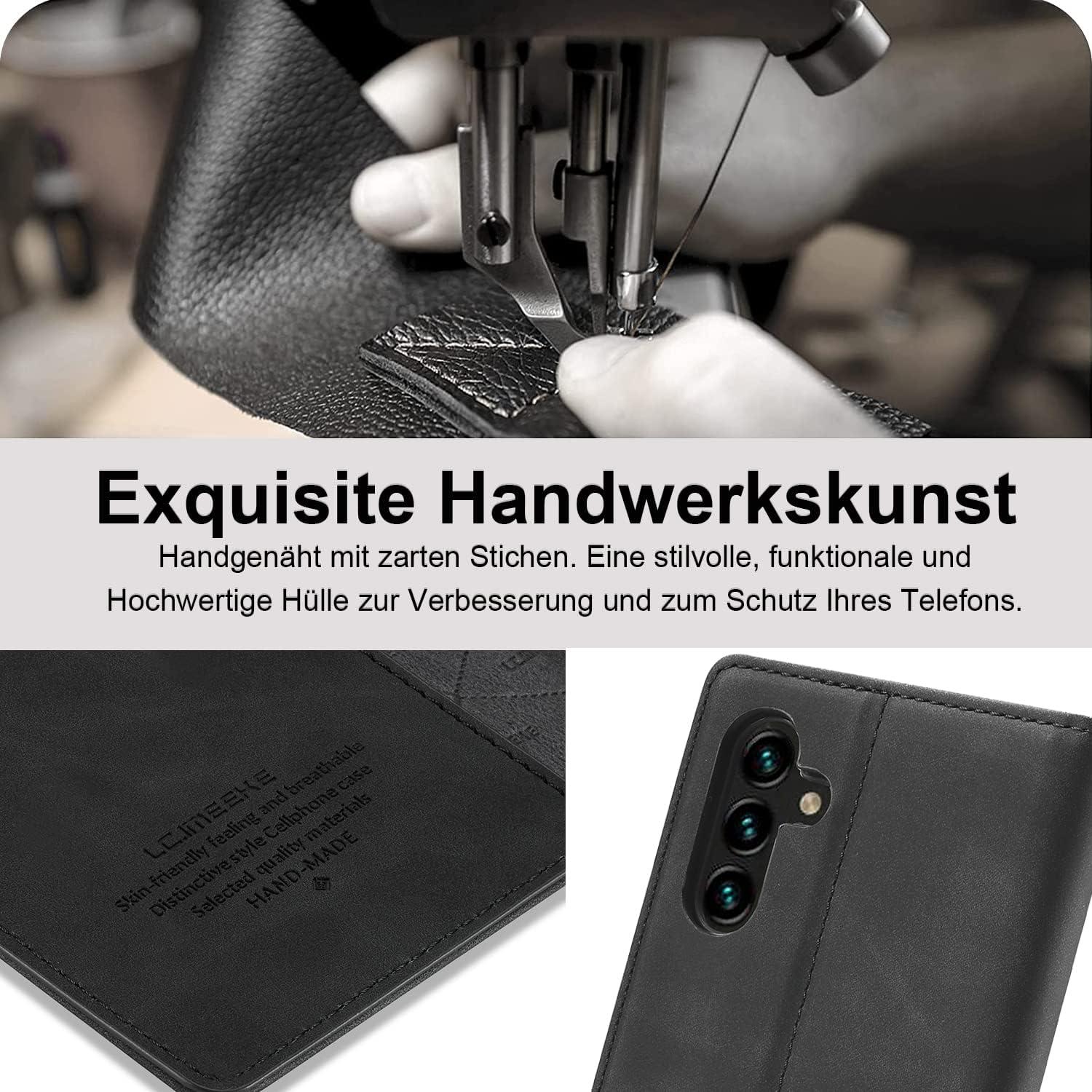 Samsung Galaxy A05S Handyhülle Leder Flip Wallet Cover