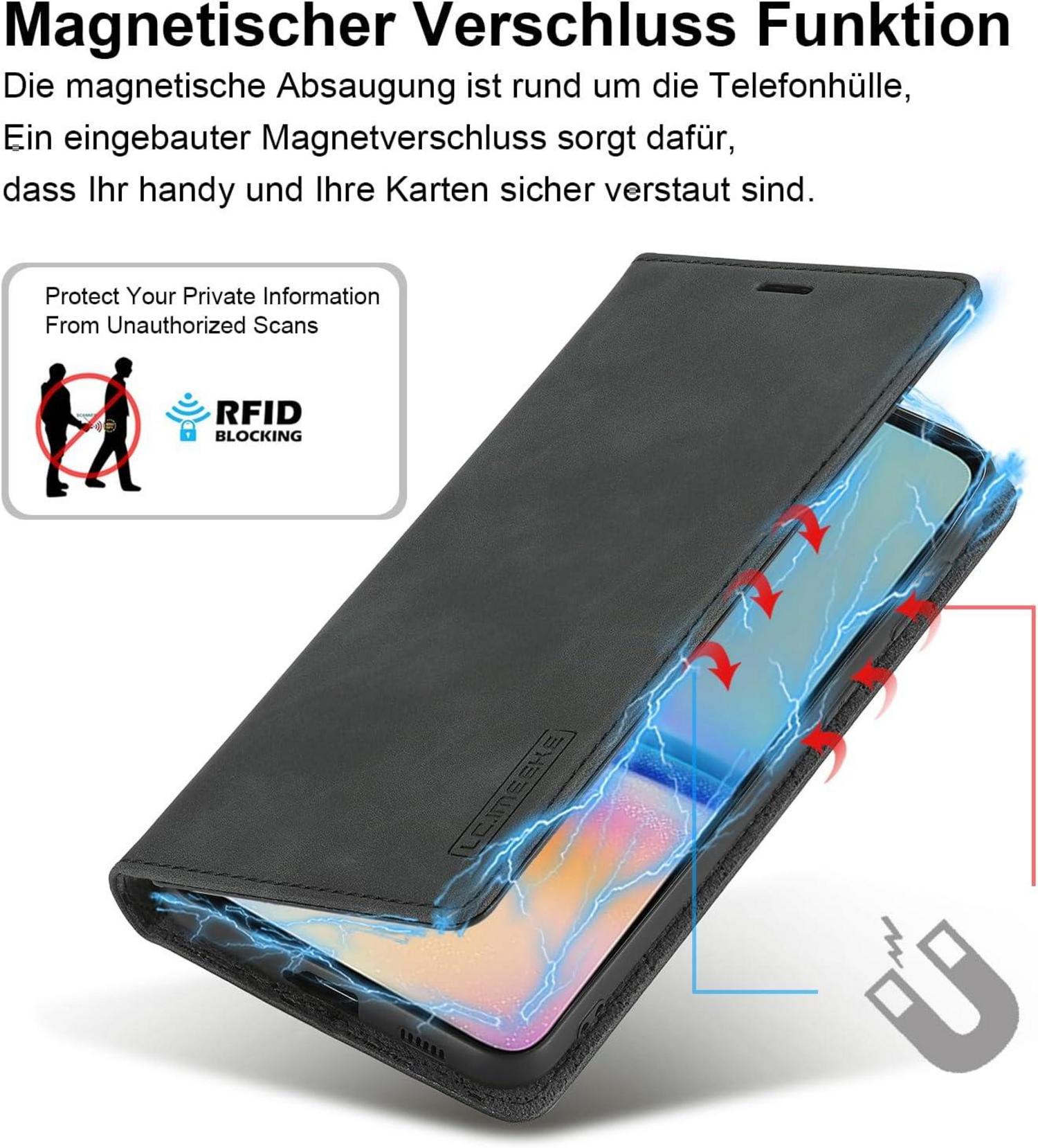 Handyhülle Samsung Galaxy A05S Leder Wallet 360 Stoßfest Klapphülle