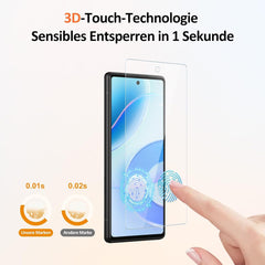 2er Pack Displayschutz Panzerglas für Google Pixel 6A 5G- 9H Härte, Anti-Fingerabdruck