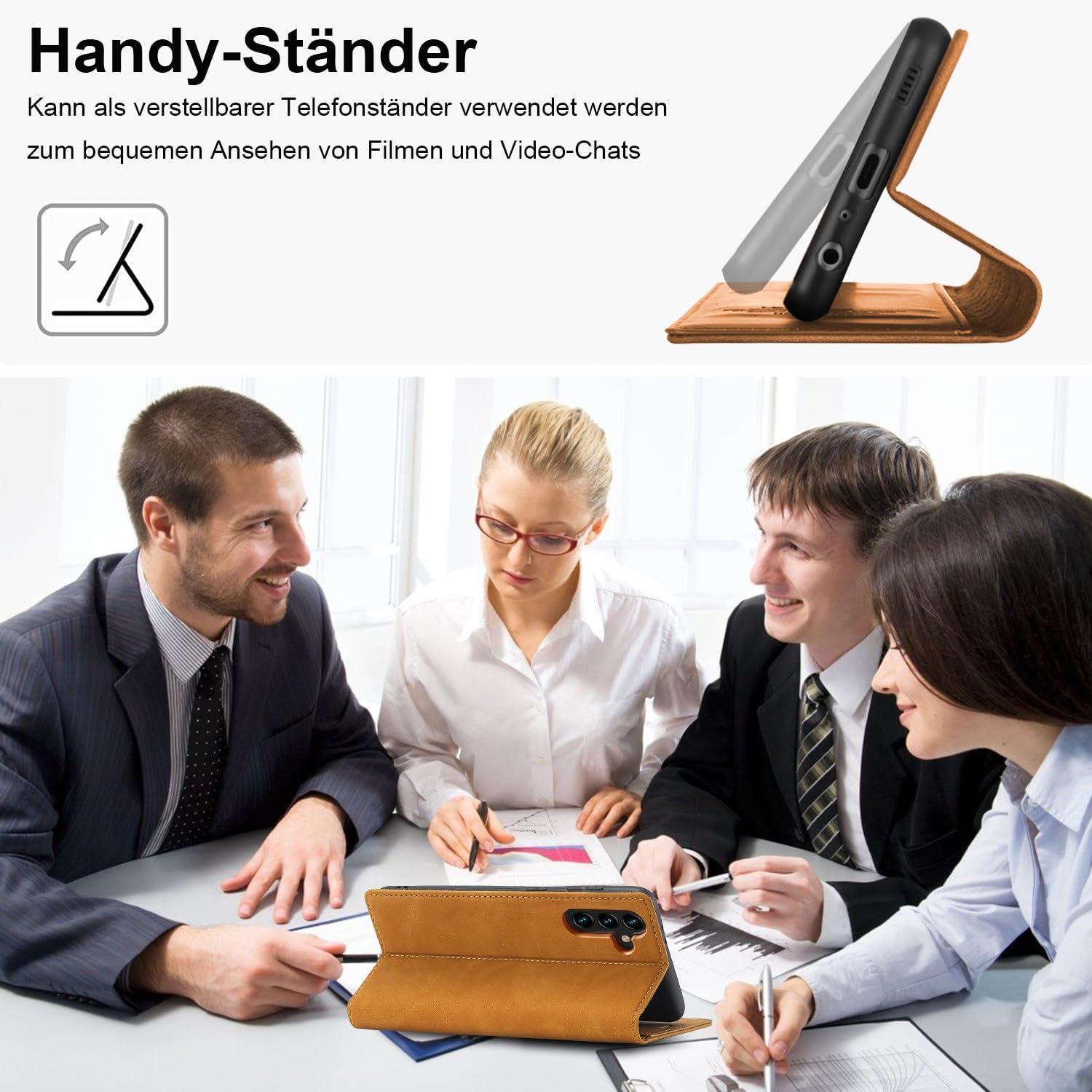 Hülle für Samsung Galaxy A05S Leder Klappbar mit Handy-Ständer
