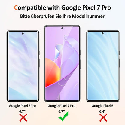 Google Pixel 7 Pro Panzerglas Schutzfolie 2er Pack 9H