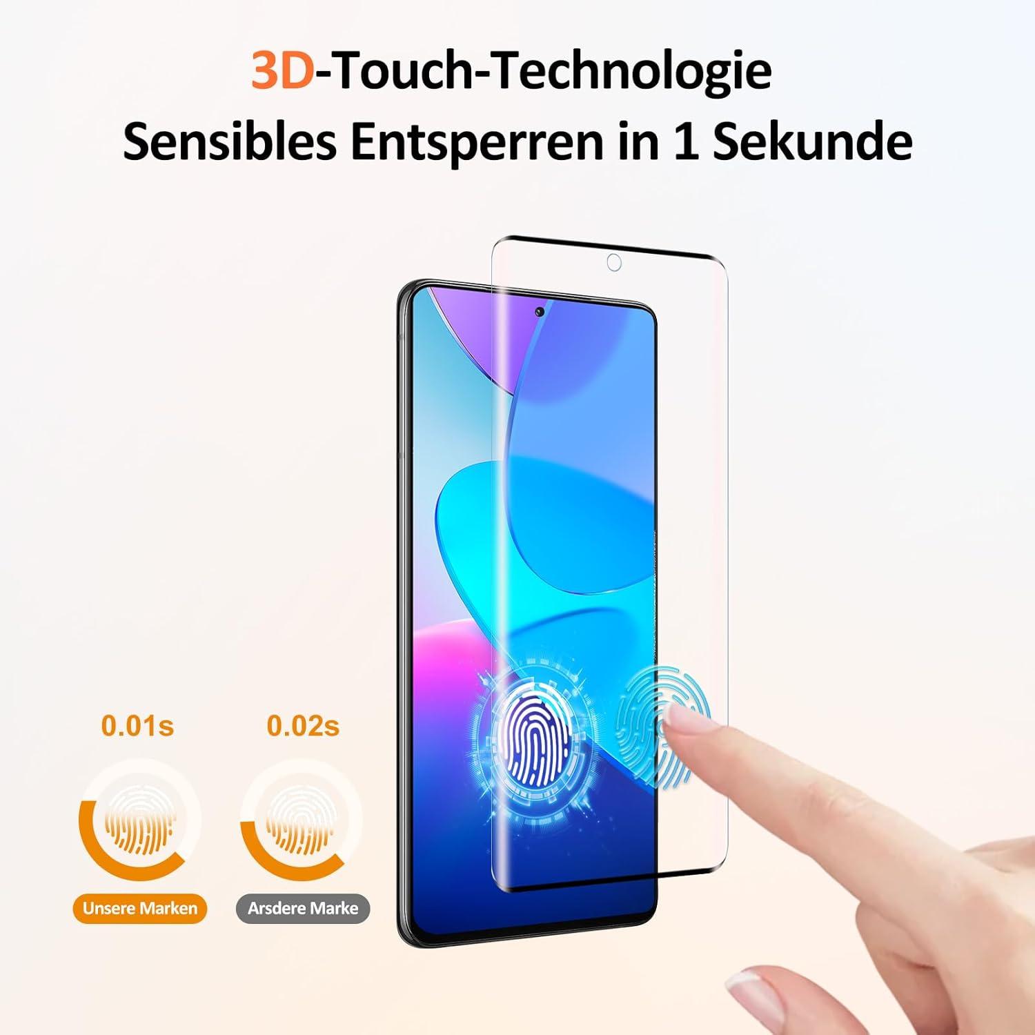 Schutzfolie Panzerglas Samsung Galaxy S21 Ultra 2+2 Stück Kamera DisplayschutzFolie