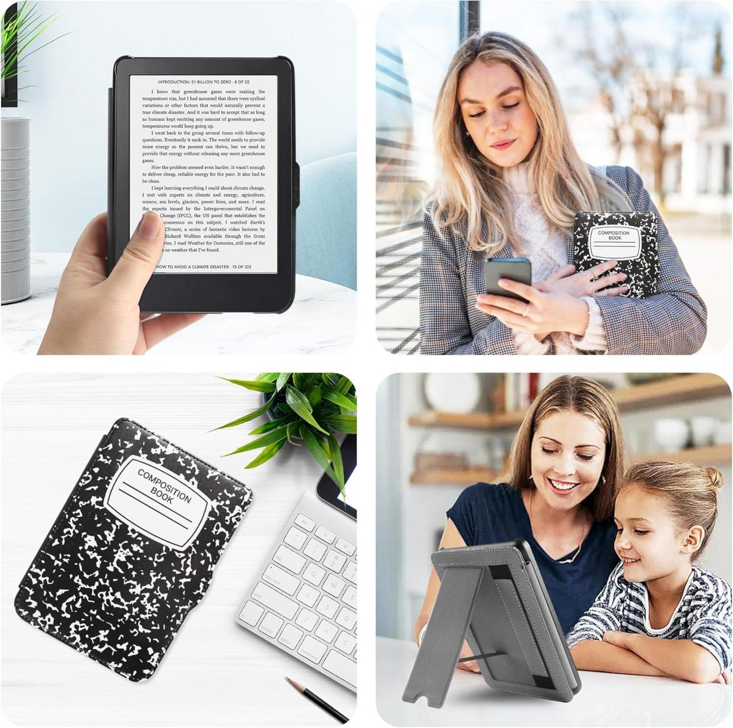 Hülle für Tolino Shine Kobo Clara 6 Zoll Auto Wake/Sleep mit