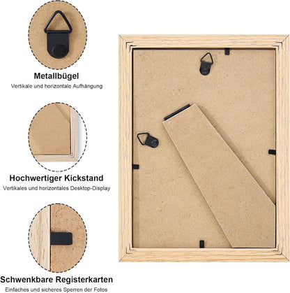 Bilderrahmen 15x20 cm 12er Set Fotorahmen Posterrahmen Holzrahmen