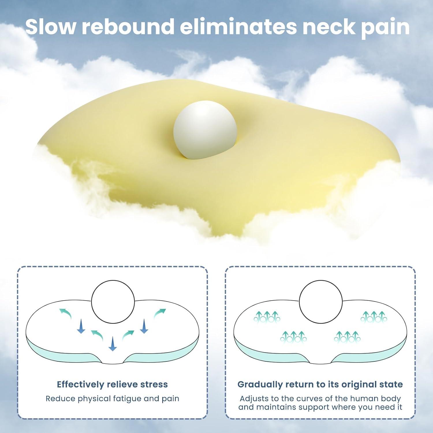 Orthopädisches Memory Foam Nackenstützkissen Wolkenform