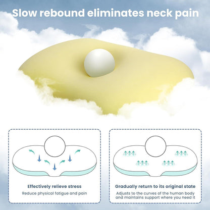 Orthopädisches Memory Foam Nackenstützkissen Wolkenform