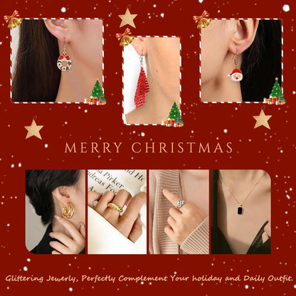 Schmuck Adventskalender 2024 mit Ohrringen Halskette Fingerringen