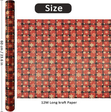 Jumbo Weihnachtsgeschenkpapierrolle 60cm x12m Rotes