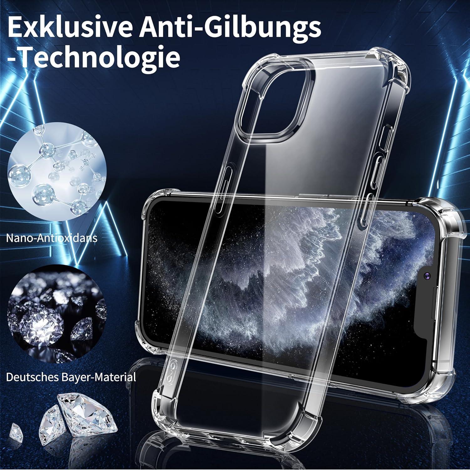 3-in-1 Panzerglas Hülle iPhone 11 Pro Max Schutzfolie Stoßfest