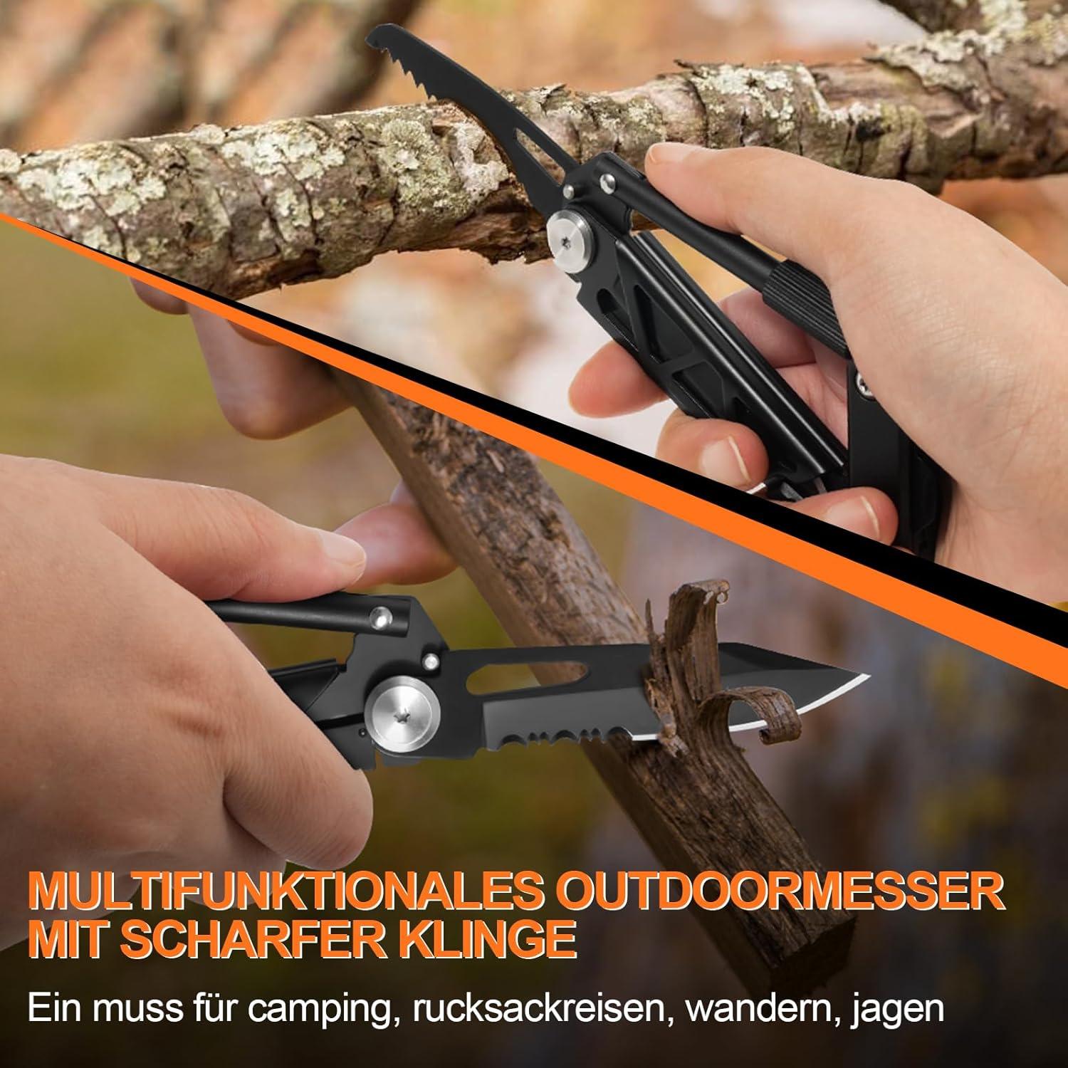 ZOOI Karabiner Taschenmesser Multitool für Männer Weihnachtsgeschenk