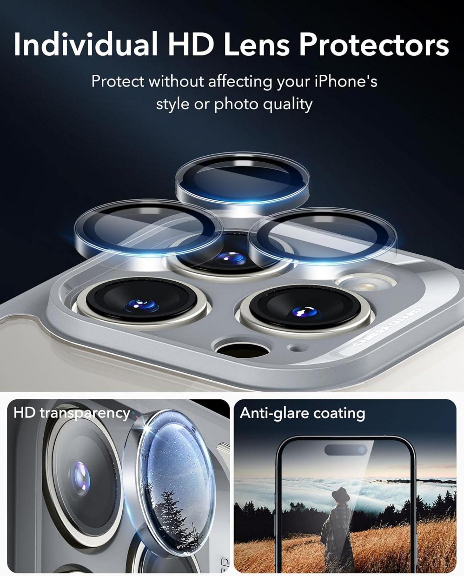ESR iPhone 16 Pro Hülle MagSafe 360° Schutz Klares Grau Magnetisch
