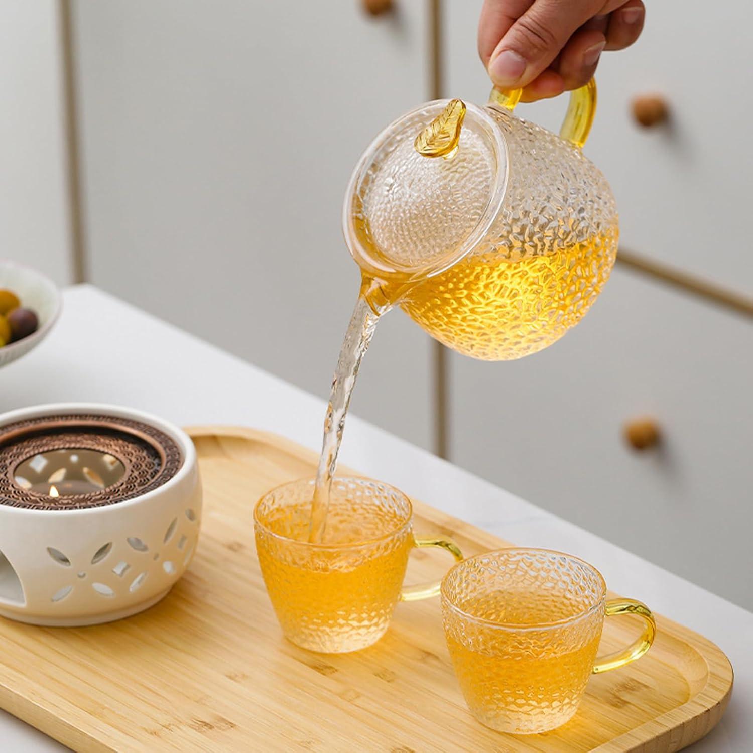 Stövchen Teewärmer Porzellan Teelichthalter Herdmatte Weiß 11 cm