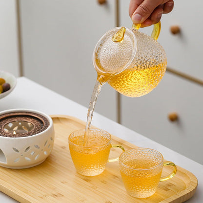 Stövchen Teewärmer Porzellan Teelichthalter Herdmatte Weiß 11 cm