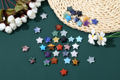 20 Stück Sternkristall Set Chakra Heilsteine Sterne