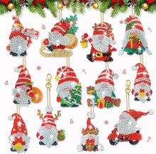 Diamant Painting Weihnachtsanhänger Wichtel Set 12-teilig