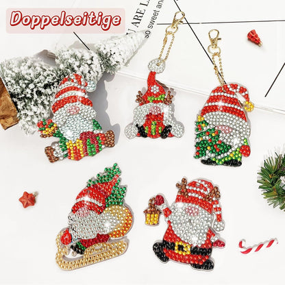 Diamant Painting Weihnachtsanhänger Wichtel Set 12-teilig