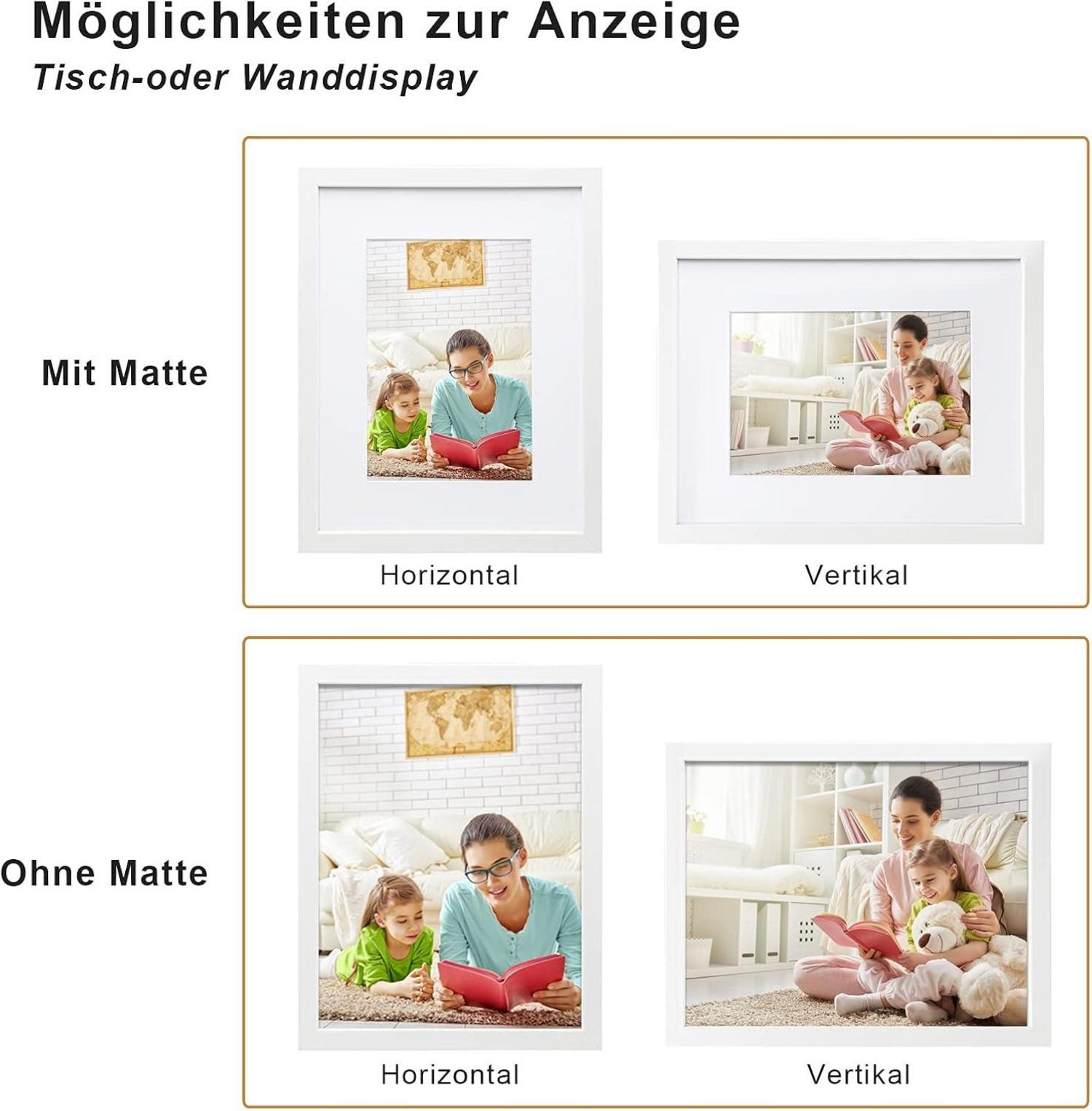 Bilderrahmen A4 Acrylglas MDF-Rahmen Fotos A5 Portrait
