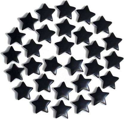 Sternkristall-Set Obsidian Edelsteine Heilsteine 20 Stück