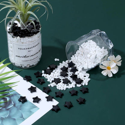20 Stück Sternkristall Set Obsidian Glückssteine für Meditation