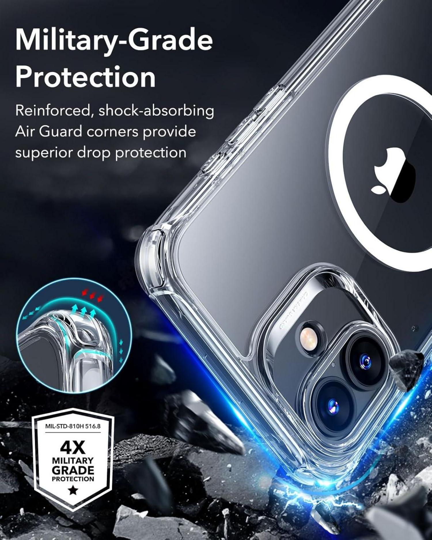 ESR iPhone 16 Plus Hülle MagSafe 360 Grad Militärnorm Kameraschutz